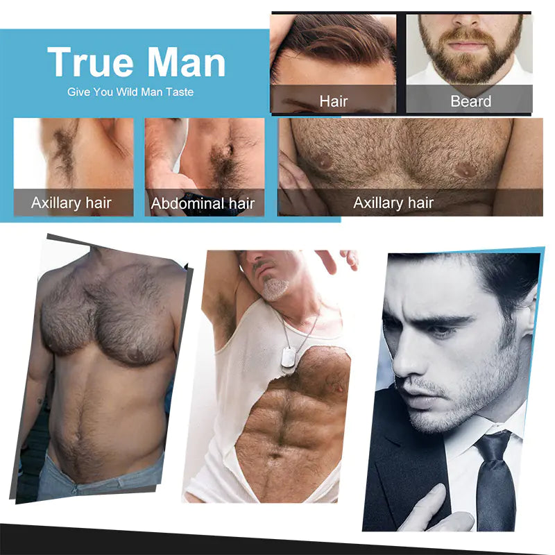 Beard Growth Kit with Growth Serum & Care Set - Achieve a Thicker, Fuller Beard