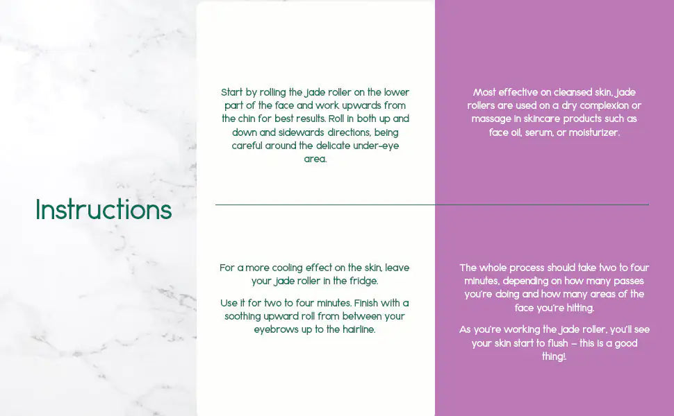 BeNat Jade Facial Roller - Skincare Massage for Radiant Skin