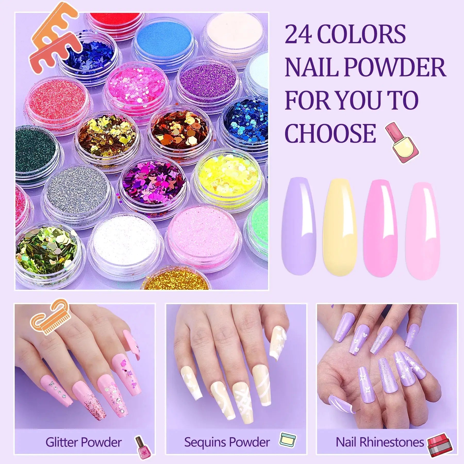 Acrylic Nail Kit with UV Light – All - in - One Glam for Creative Nail Artists - GNS Beauty & Personal Care