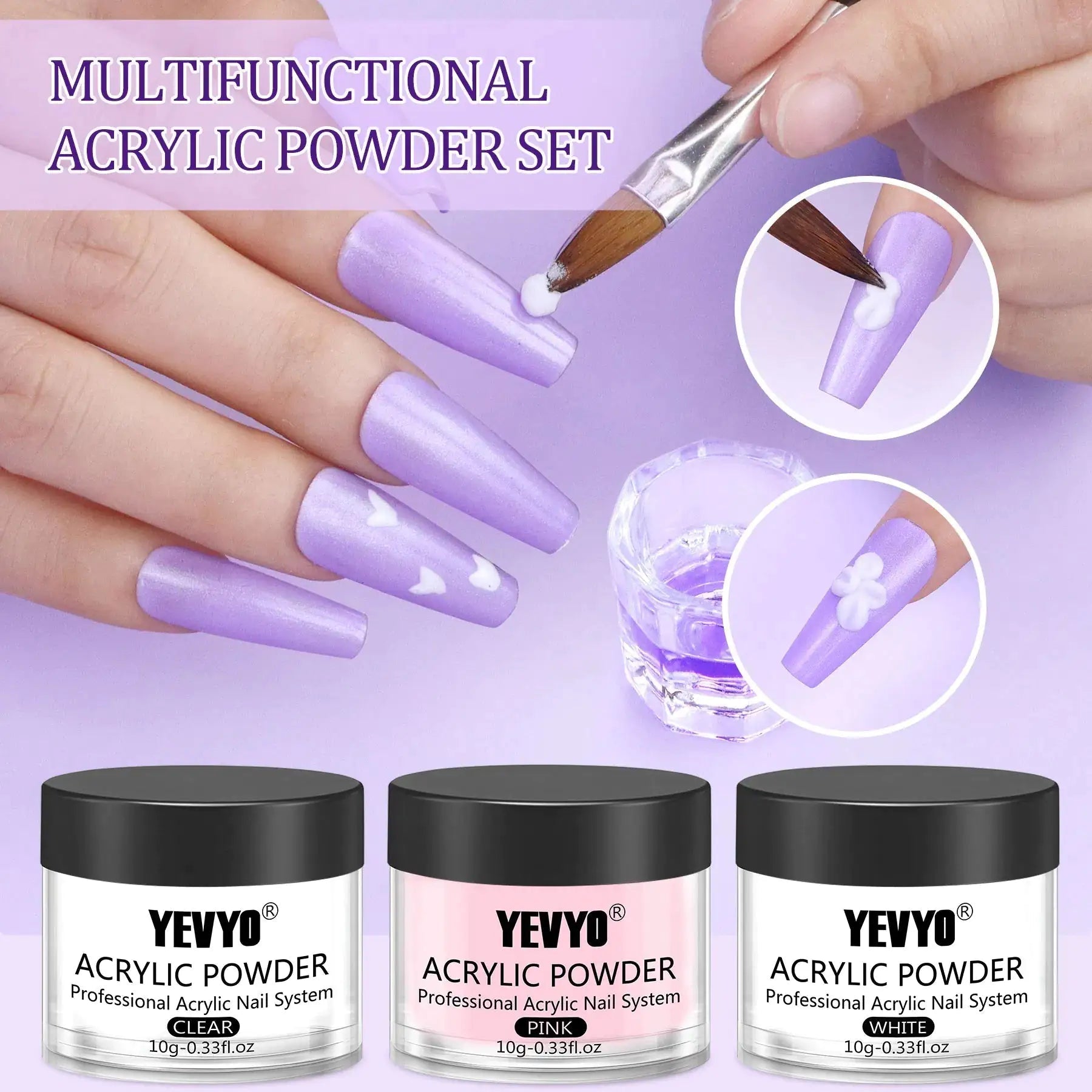 Acrylic Nail Kit with UV Light – All - in - One Glam for Creative Nail Artists - GNS Beauty & Personal Care