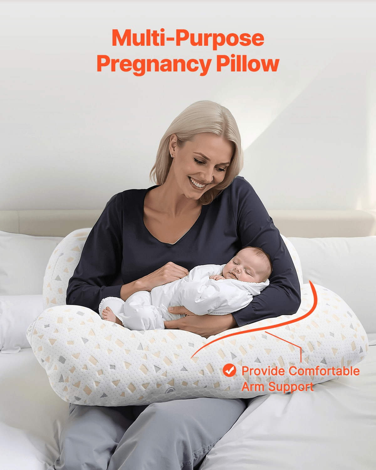 Adjustable Pregnancy Pillow – H - Shaped Support for Restful Sleep - GNS Beauty & Personal Care