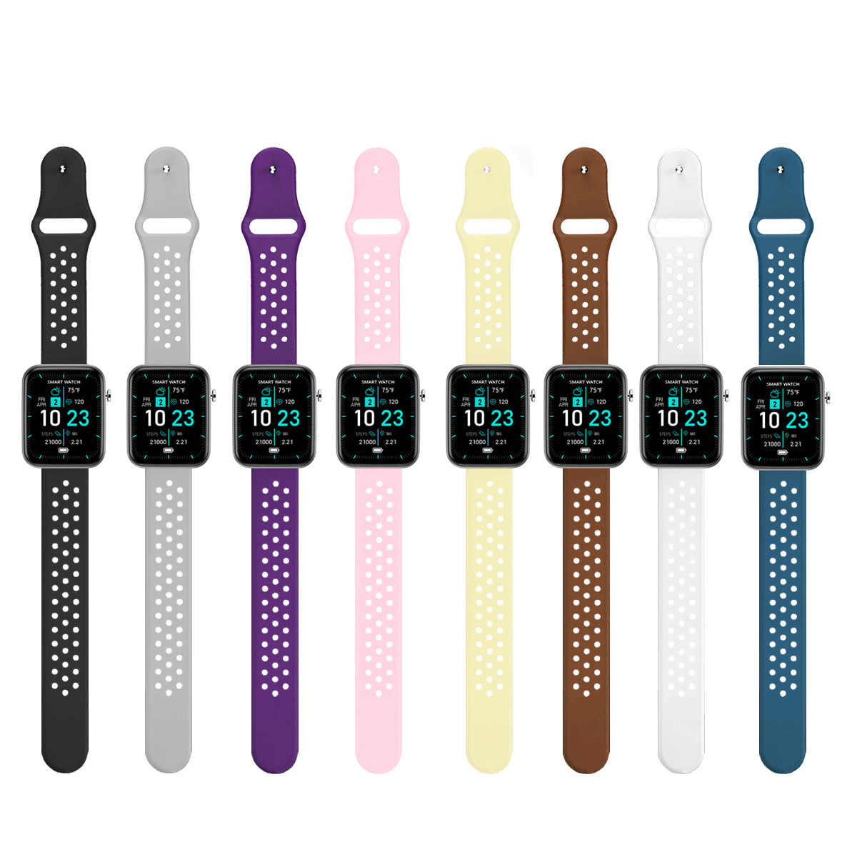 Advanced Smartwatch with Three Interchangeable Bands – Wellness & Activity Tracker - GNS Beauty & Personal Care