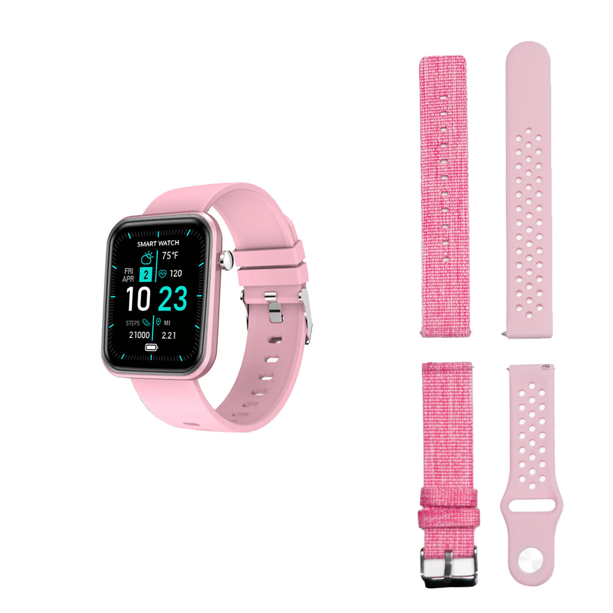Advanced Smartwatch with Three Interchangeable Bands – Wellness & Activity Tracker - GNS Beauty & Personal Care
