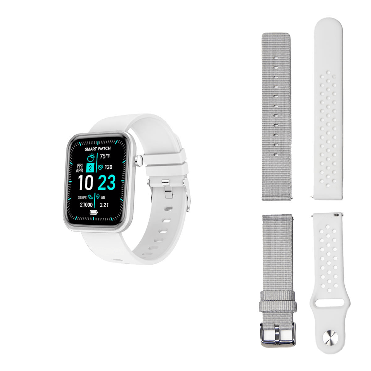 Advanced Smartwatch with Three Interchangeable Bands – Wellness & Activity Tracker - GNS Beauty & Personal Care