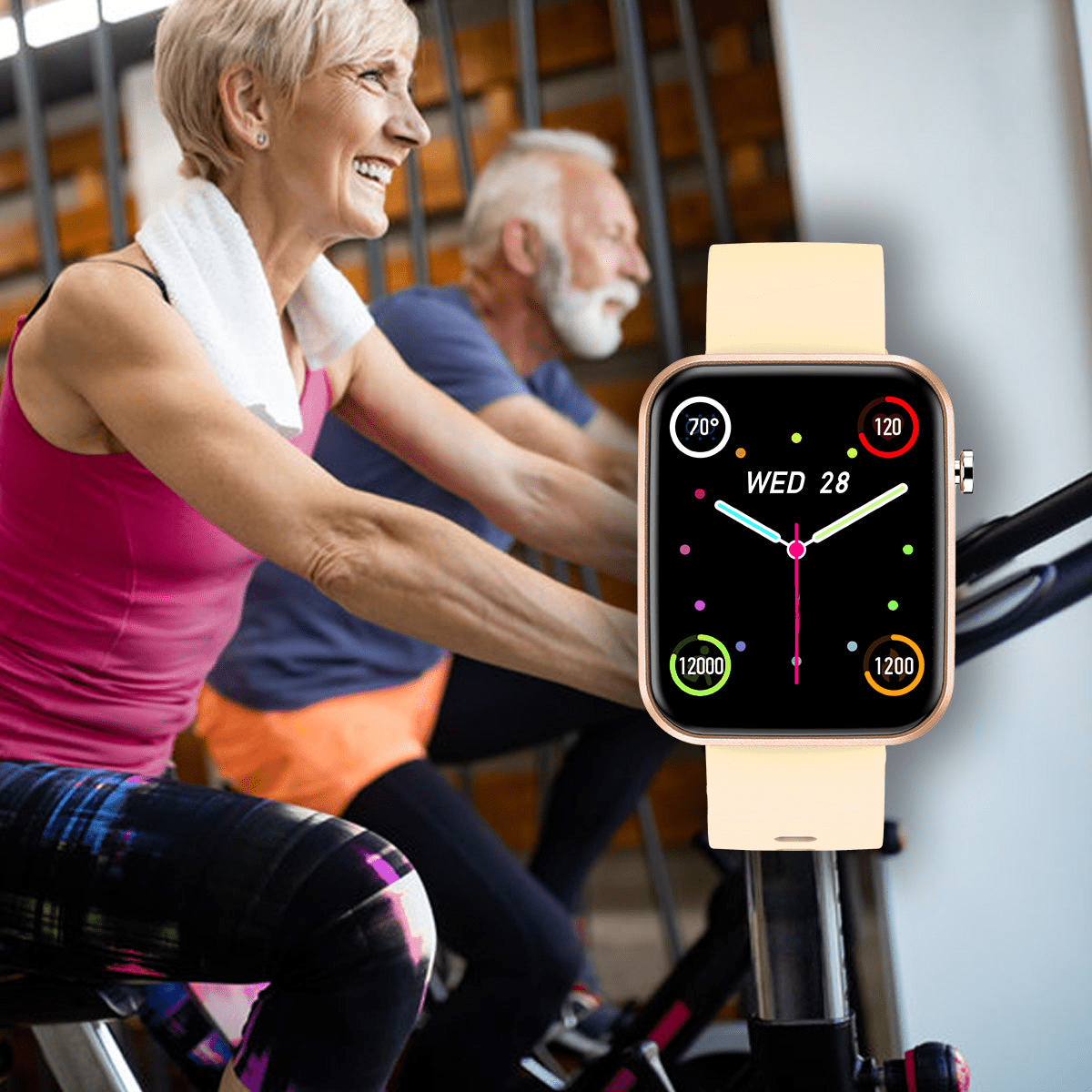 Advanced Smartwatch with Three Interchangeable Bands – Wellness & Activity Tracker - GNS Beauty & Personal Care