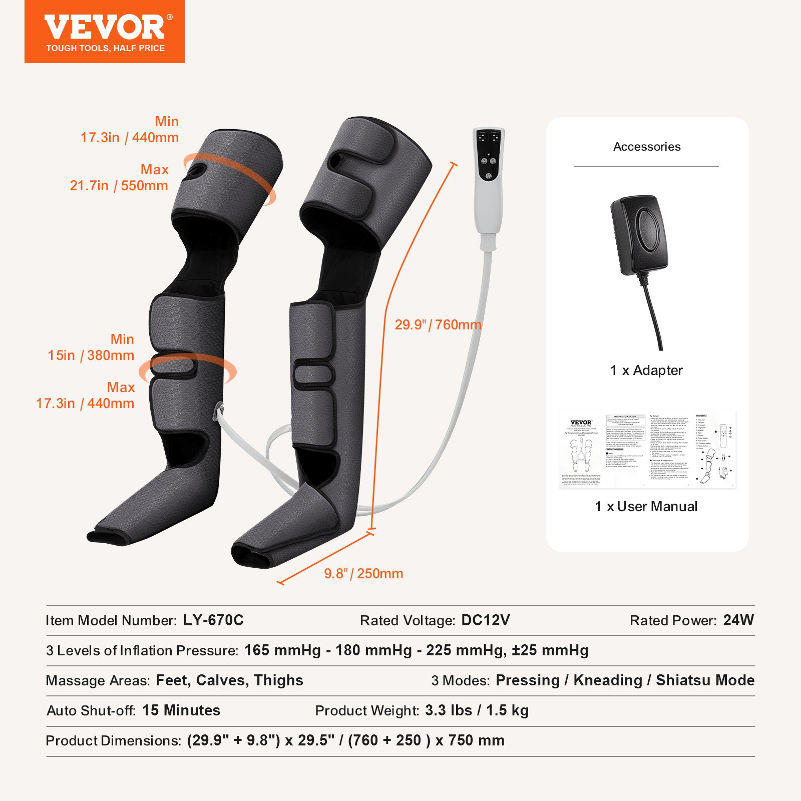 💨 Air Compression Leg Massager Boots - GNS Beauty & Personal Care
