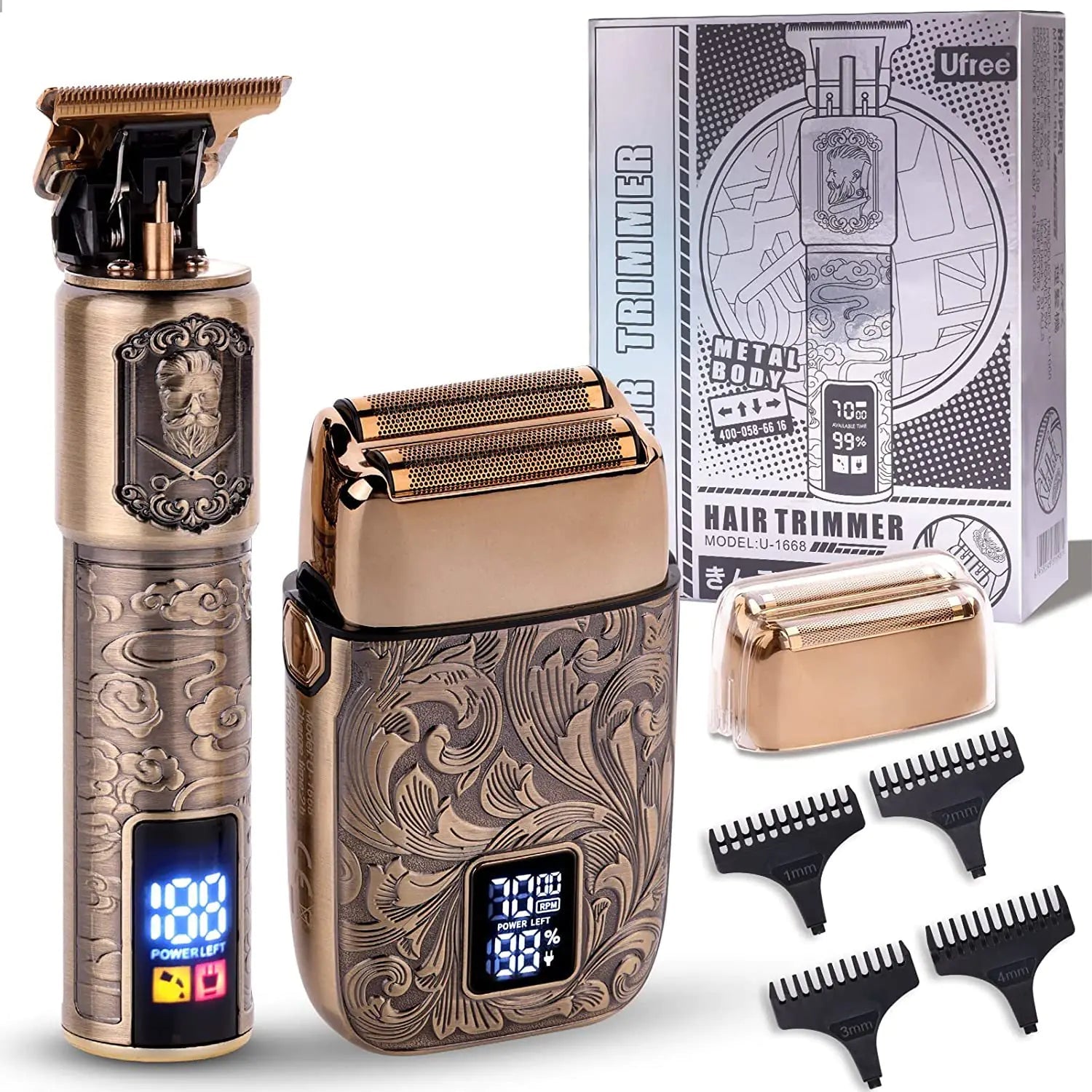All - Metal Electric Hair Clipper Set – Precision, Performance & Style - GNS Beauty & Personal Care