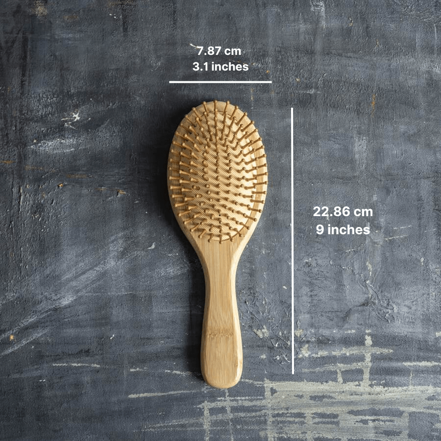 All - Natural Bamboo Hair Brush - Eco - Friendly Detangling & Scalp Massager - GNS Beauty & Personal Care