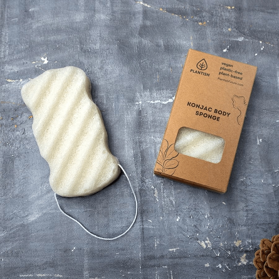 All - Natural Konjac Body Sponge - Eco - Friendly Facial & Body Cleanser - GNS Beauty & Personal Care