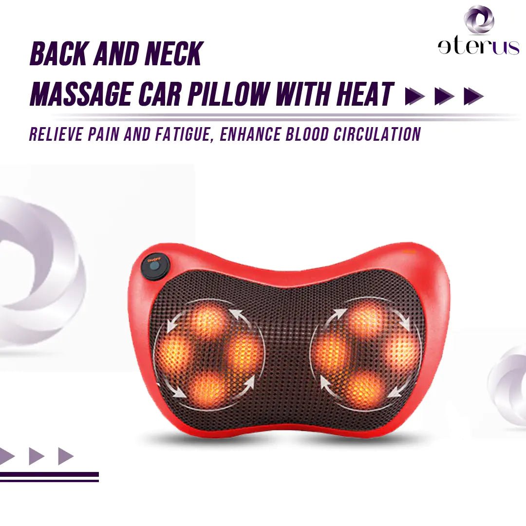 Back and Neck Massage Pillow with Heat Therapy - GNS Beauty & Personal Care