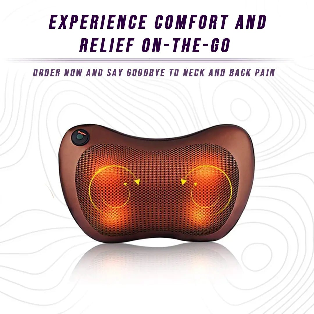 Back and Neck Massage Pillow with Heat Therapy - GNS Beauty & Personal Care