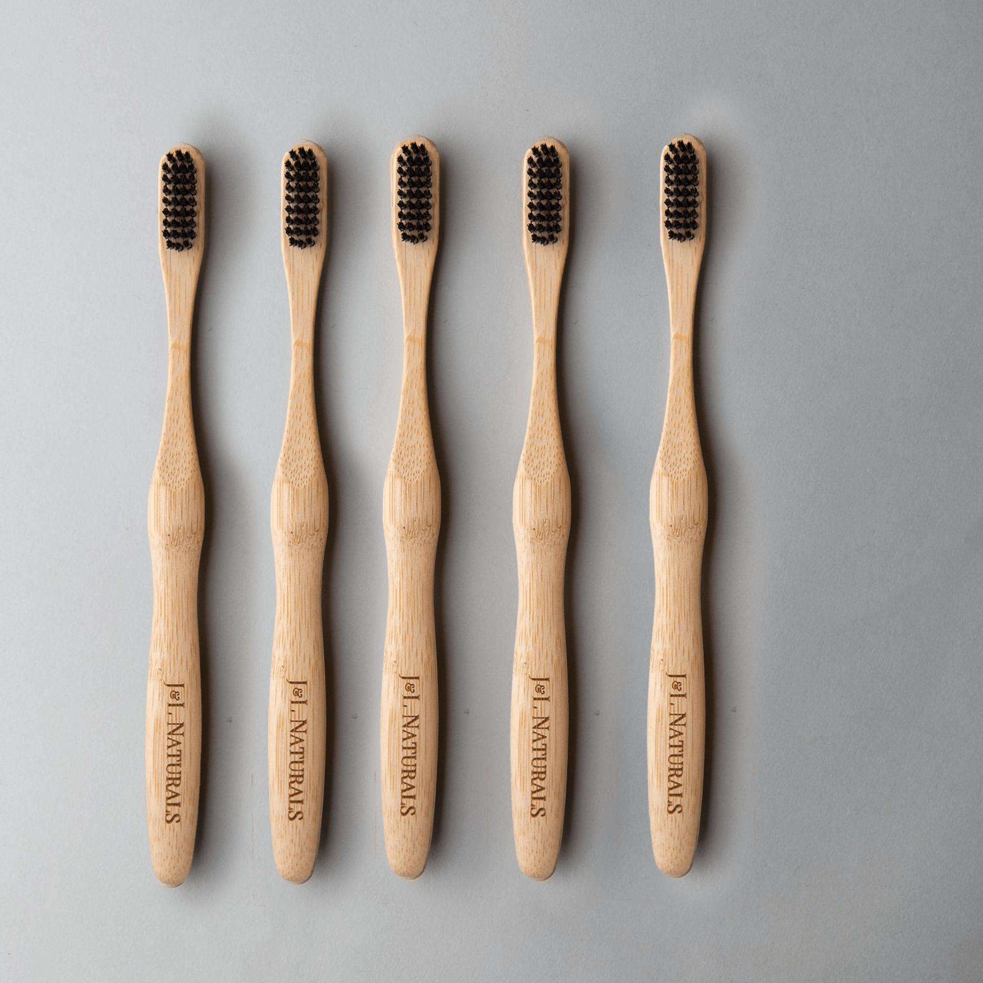Bamboo Toothbrush Bundle - 5 - Pack for Eco - Friendly Oral Care - GNS Beauty & Personal Care