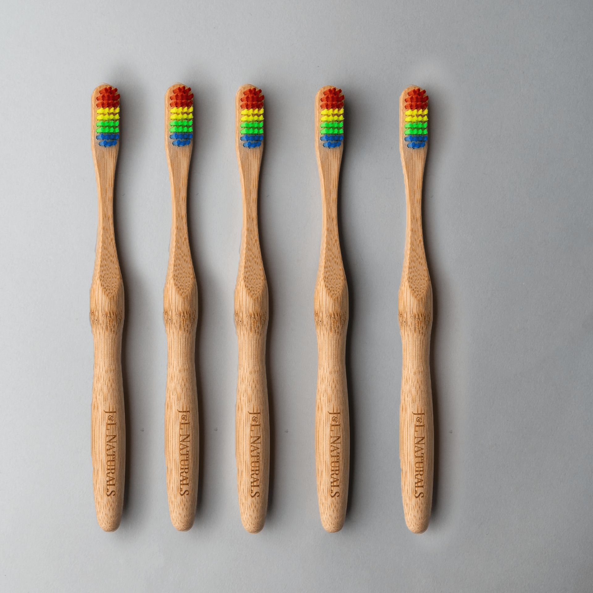 Bamboo Toothbrush Bundle - 5 - Pack for Eco - Friendly Oral Care - GNS Beauty & Personal Care