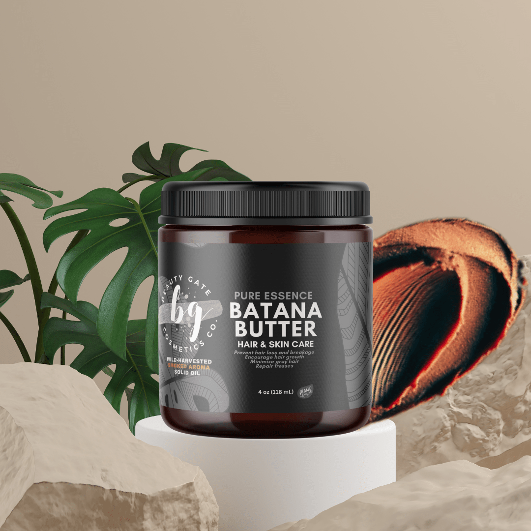 Beauty Gate Cosmetics Pure Essence Batana Butter - Dark Brown Solid Batana Oil. - GNS Beauty & Personal Care