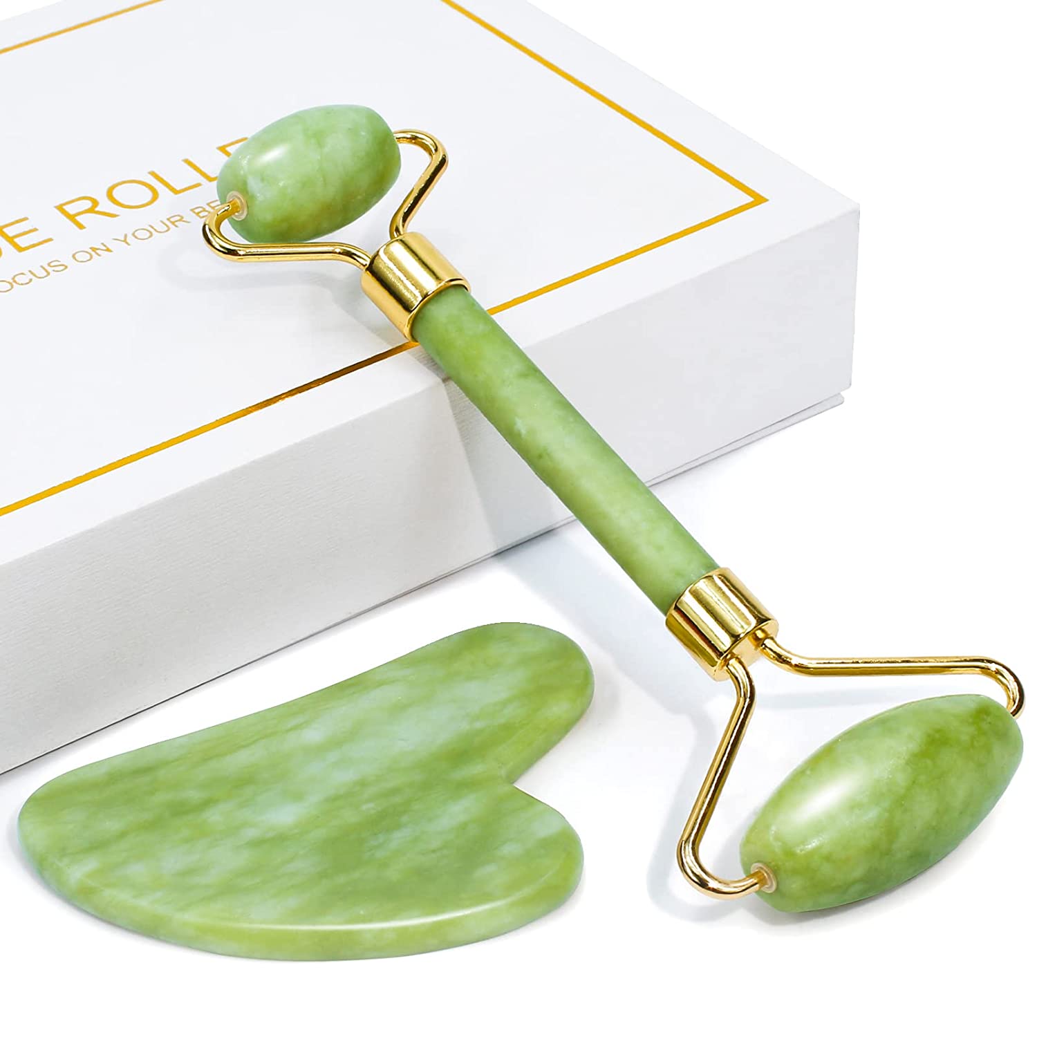 Beauty Jade Facial Roller – Revitalize Your Skin with Timeless Elegance - GNS Beauty & Personal Care