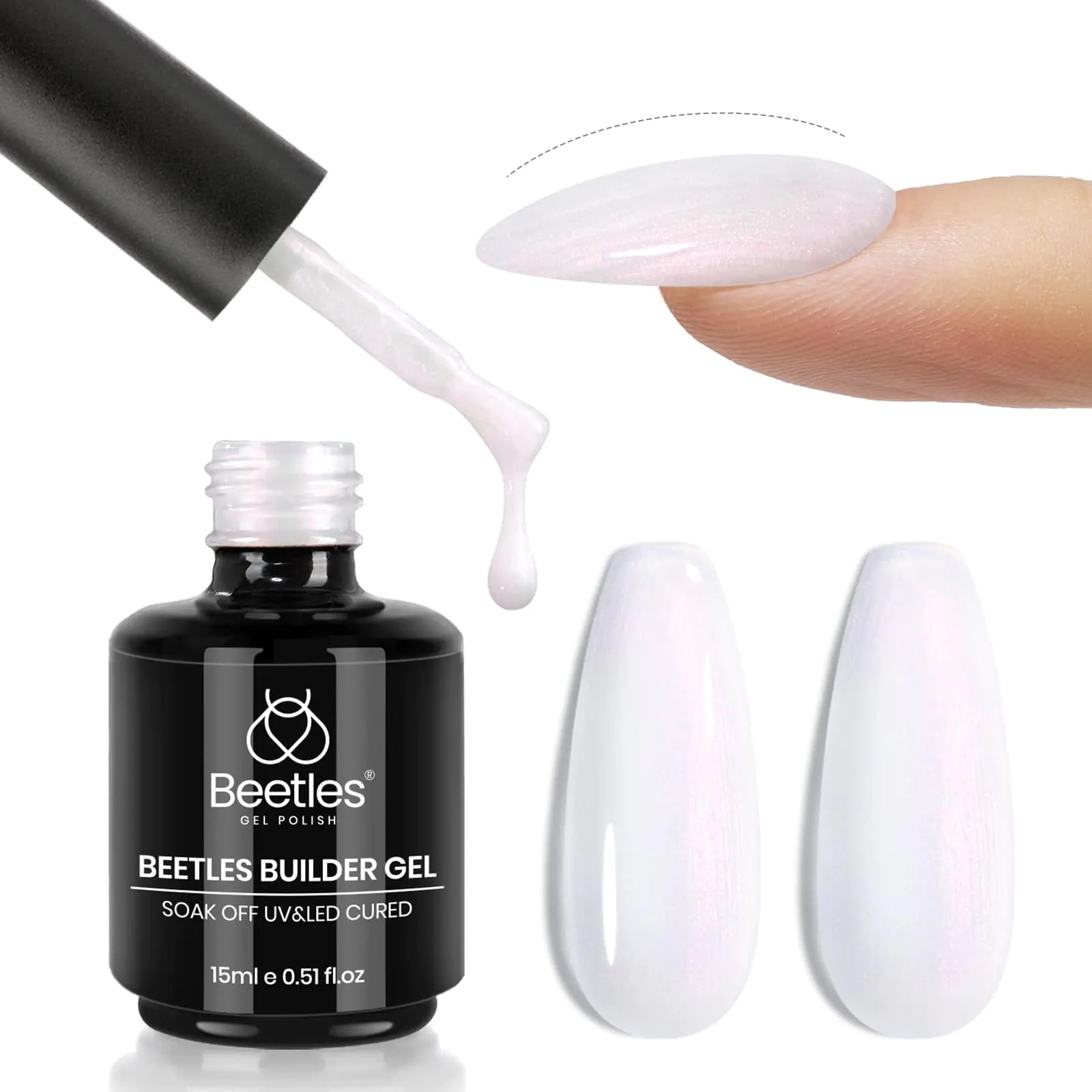 Beetles 7 - in - 1 Pearl White Builder Gel - Durable & Glamorous - GNS Beauty & Personal Care