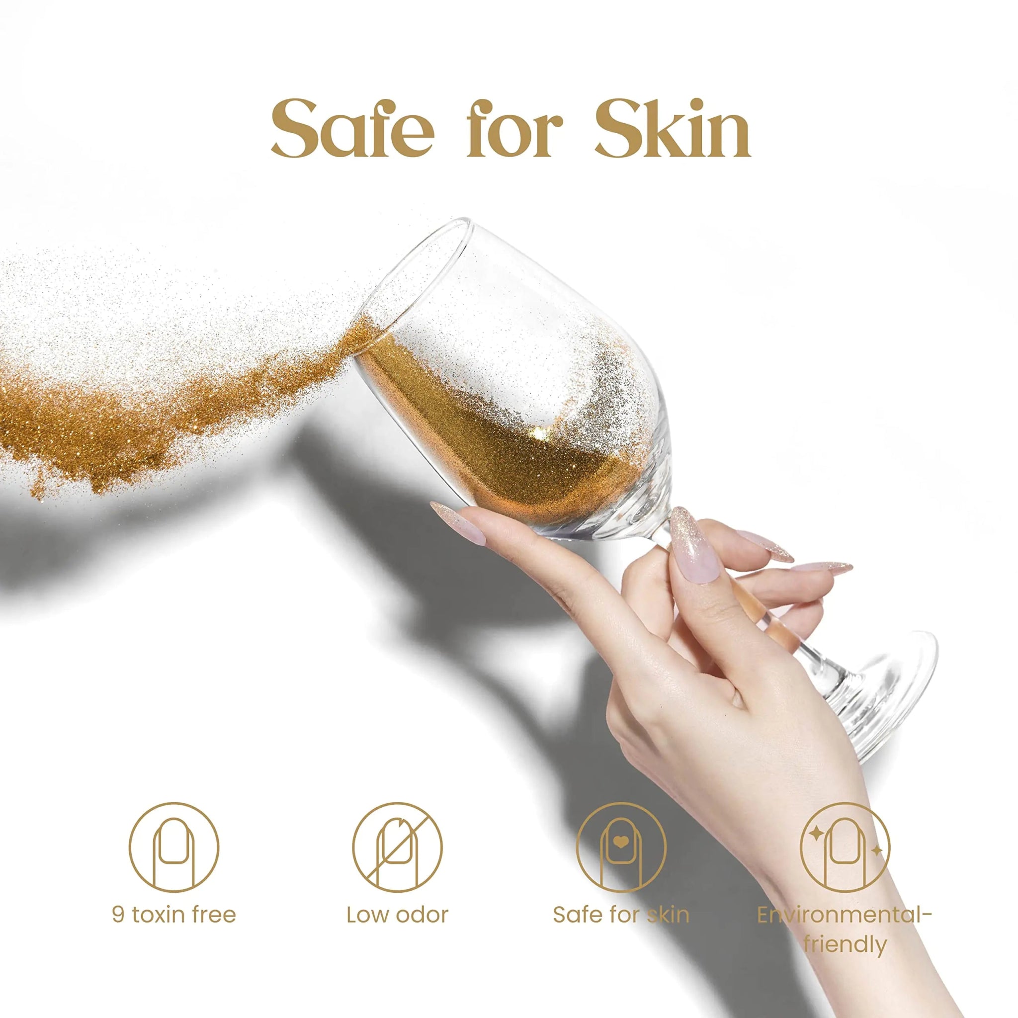 Beetles Champagne Gold Gel Polish - Perfect DIY Salon Manicures - GNS Beauty & Personal Care
