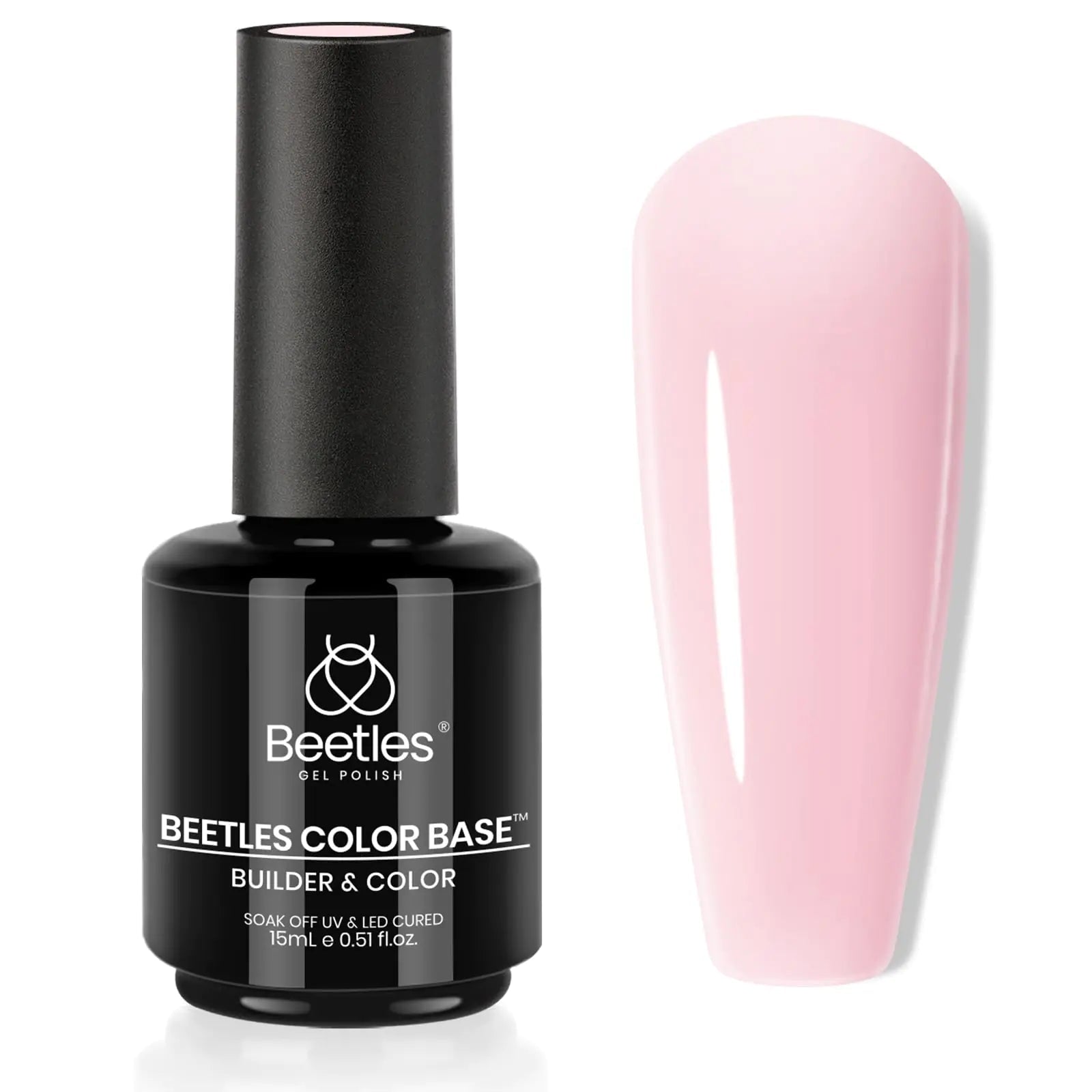 Beetles Nude Gel Nail Polish - 15ml All - in - One Base & Strengthener - GNS Beauty & Personal Care