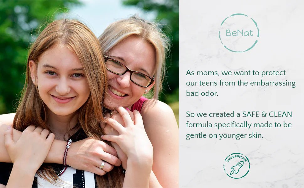 BeNat All - Natural Deodorant for Kids & Teens - Gentle & Aluminum - Free - GNS Beauty & Personal Care
