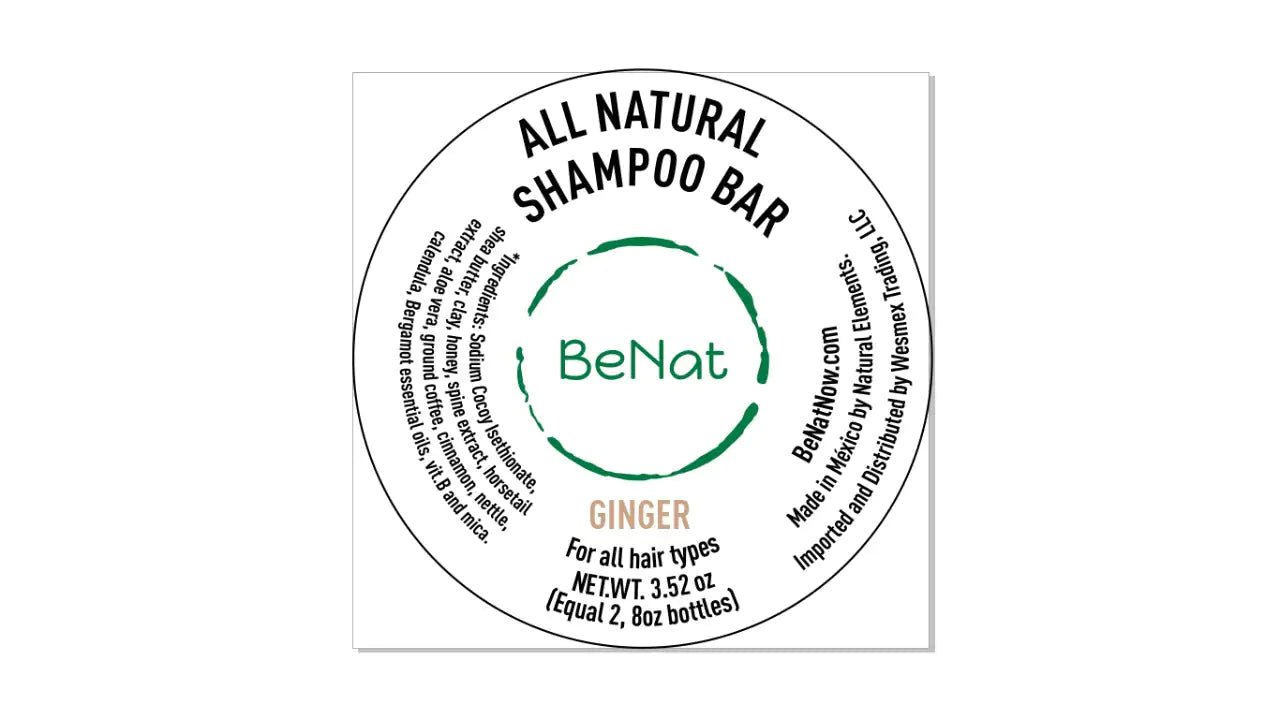 BeNat All - Natural Shampoo Bar - Plastic - Free & Nourishing - GNS Beauty & Personal Care