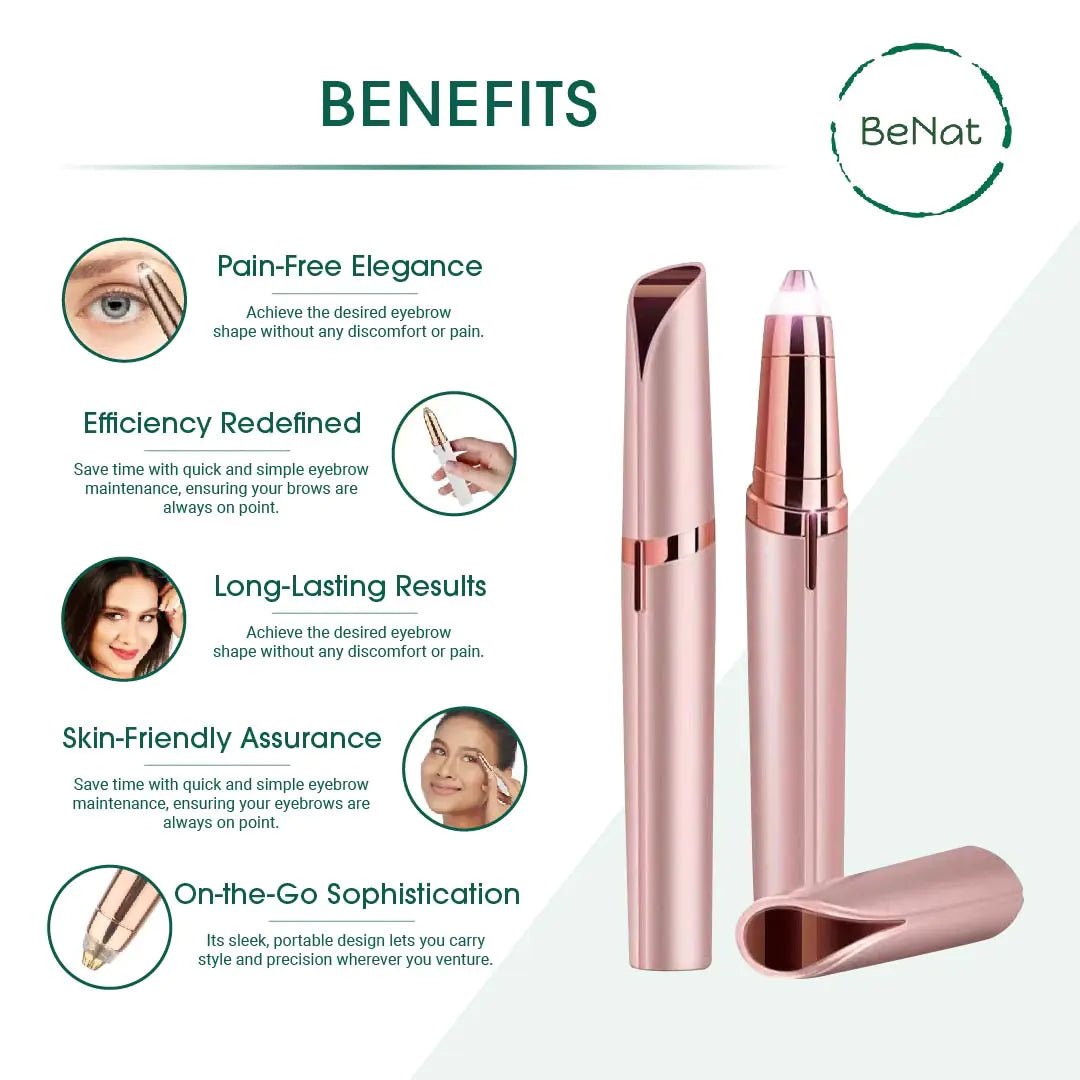 BeNat The Effortless Beauty Kit - Rechargeable & Eco - Friendly 3 - in - 1 Set - GNS Beauty & Personal Care