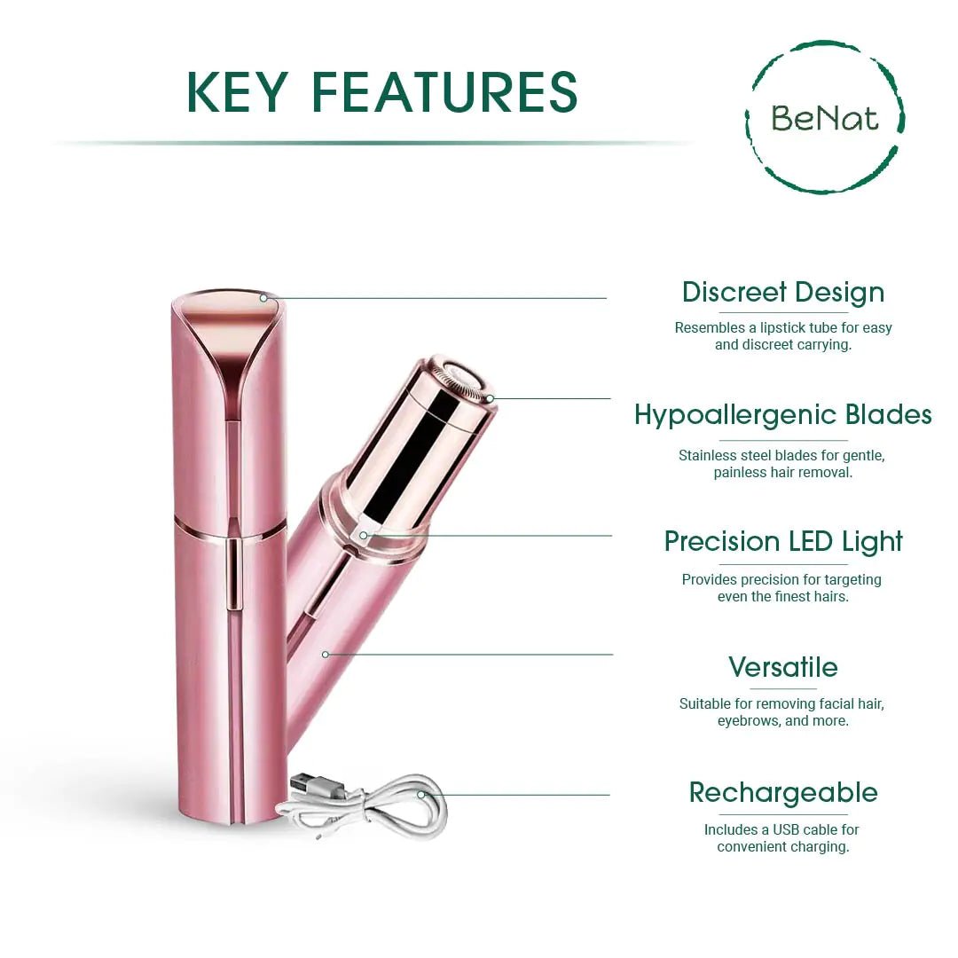 BeNat The Effortless Beauty Kit - Rechargeable & Eco - Friendly 3 - in - 1 Set - GNS Beauty & Personal Care