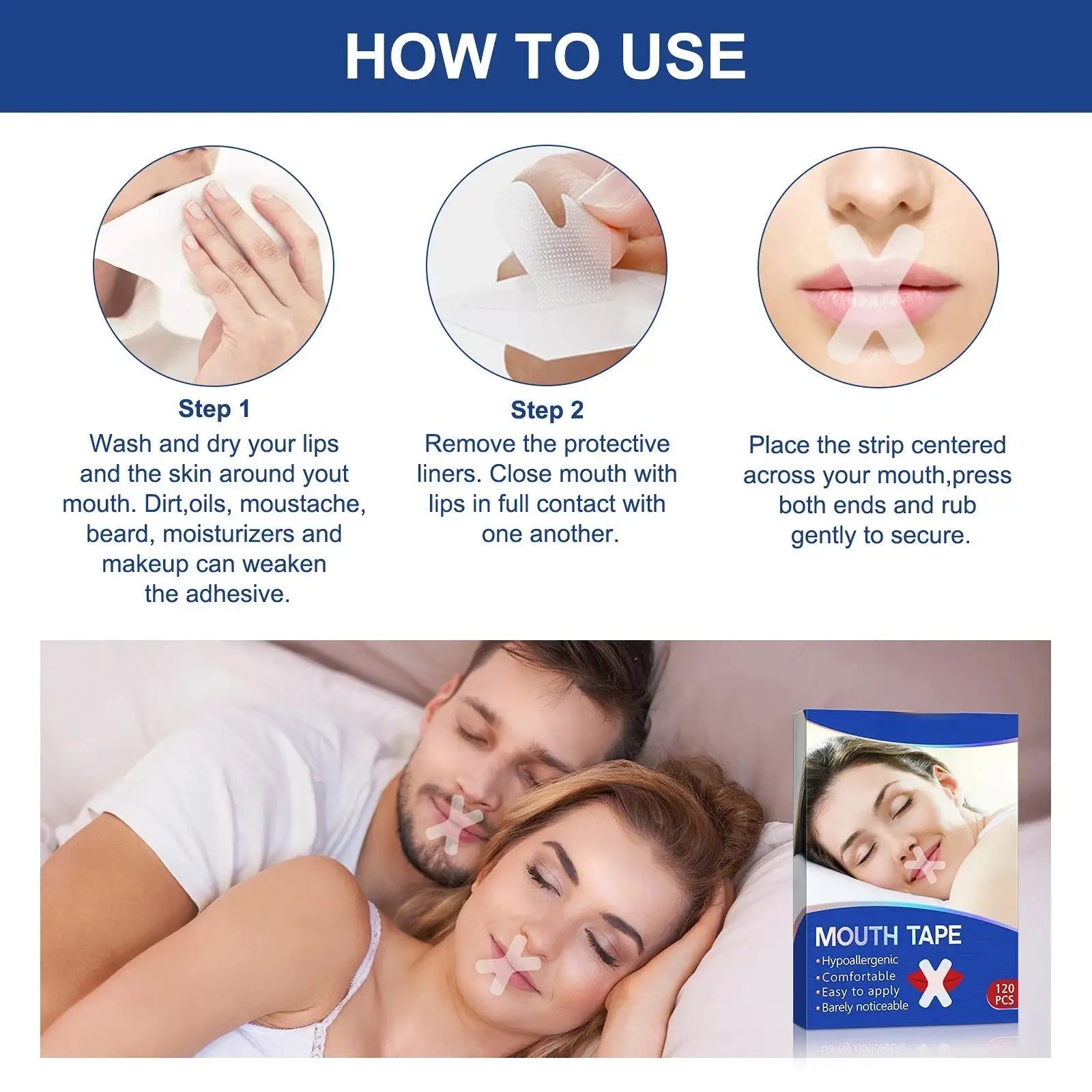 Breath Ease Mouth Tape – A Simple Solution for Restful, Quiet Sleep - GNS Beauty & Personal Care