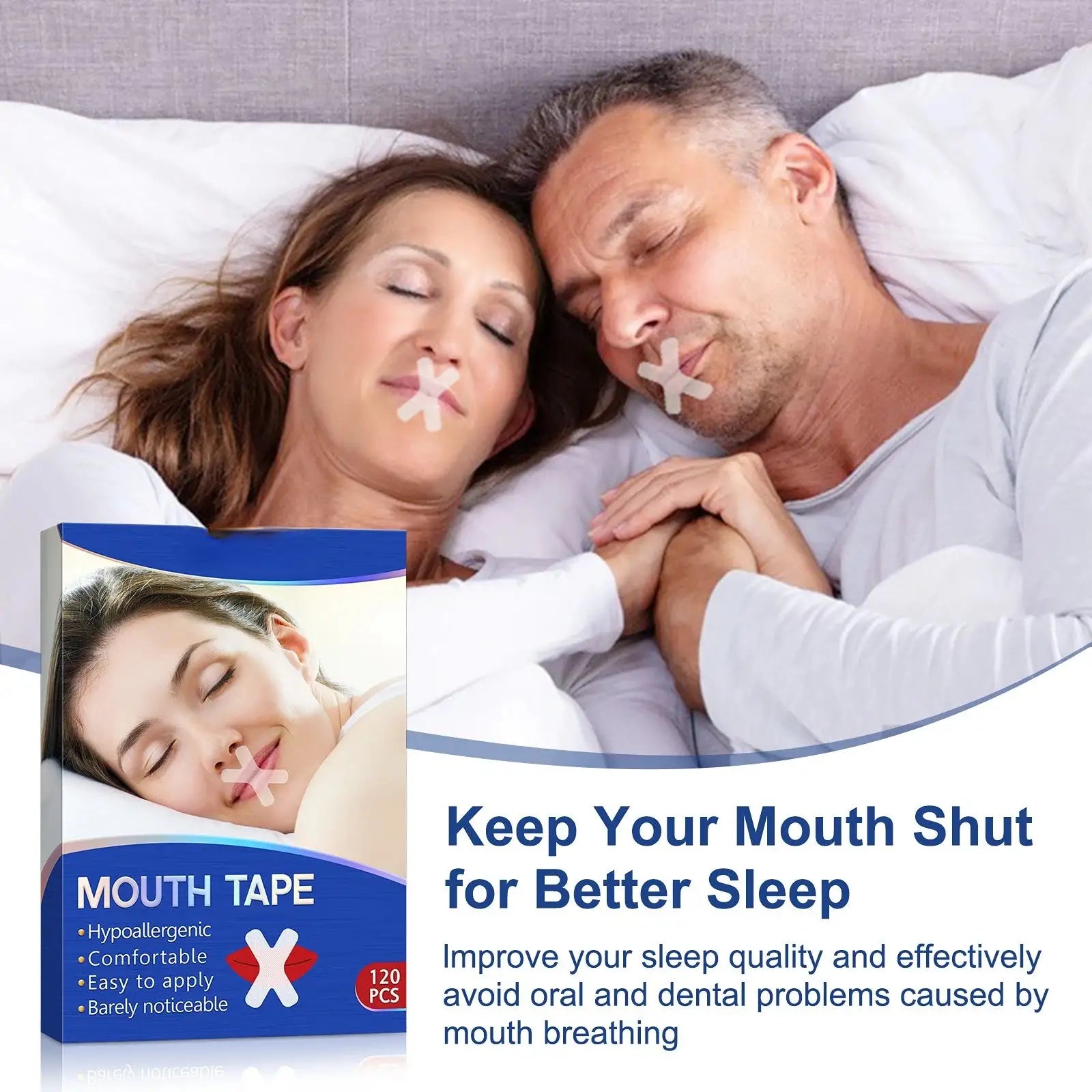 Breath Ease Mouth Tape – A Simple Solution for Restful, Quiet Sleep - GNS Beauty & Personal Care