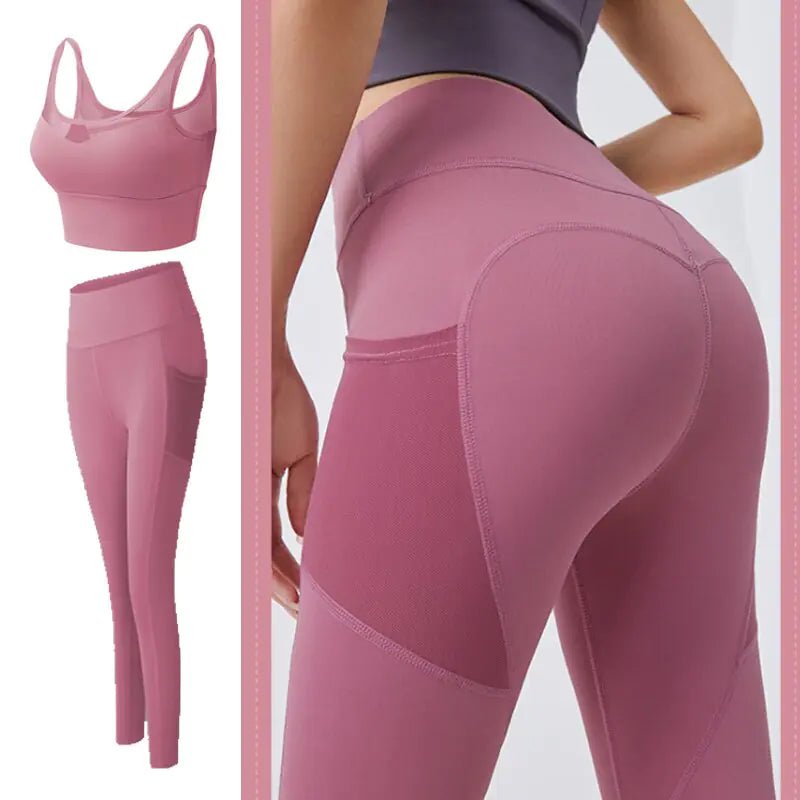 Chic Yoga Legging Set: Stylish Workout Clothes - GNS Beauty & Personal Care