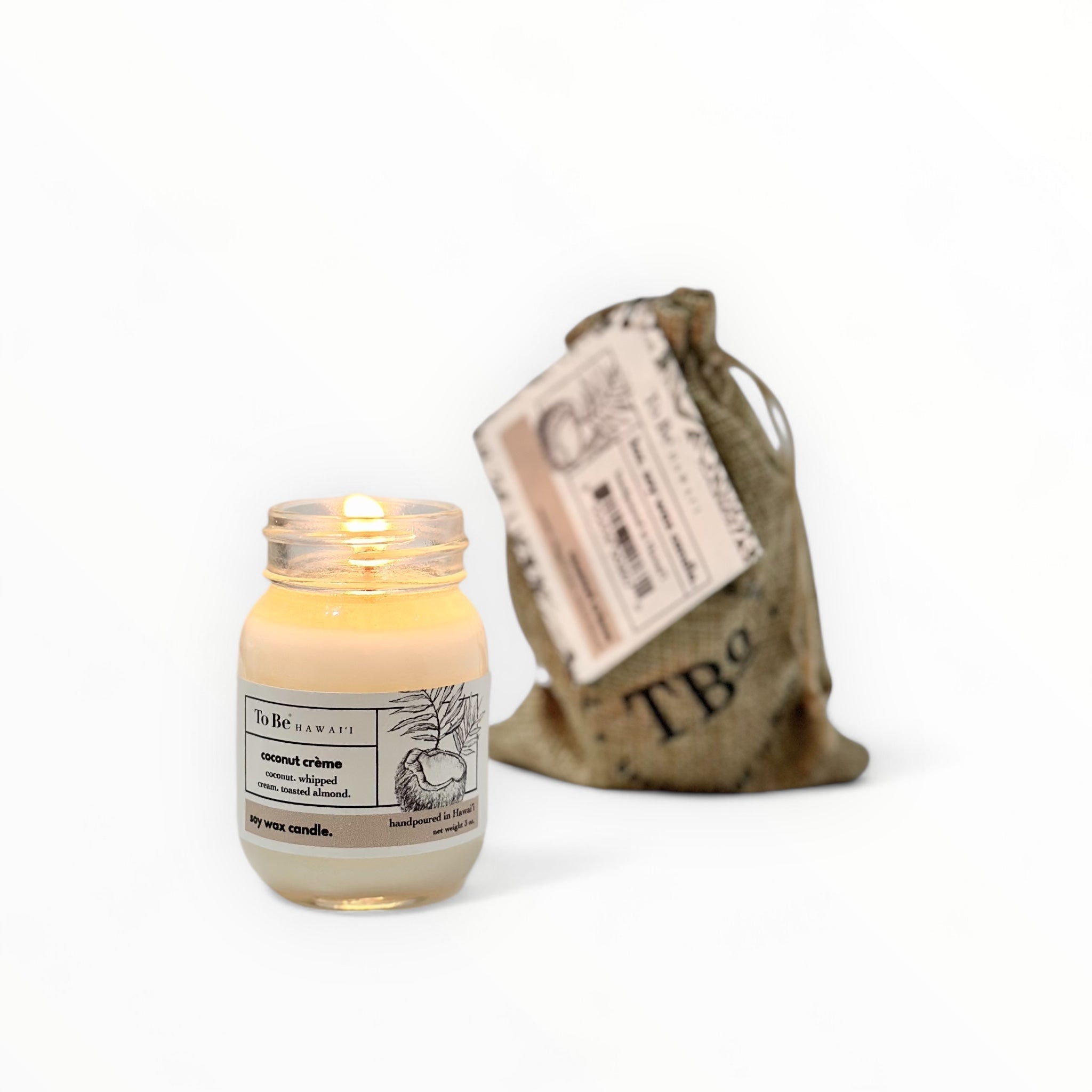 🕯️ Coconut Crème Soy Wax Candle - GNS Beauty & Personal Care