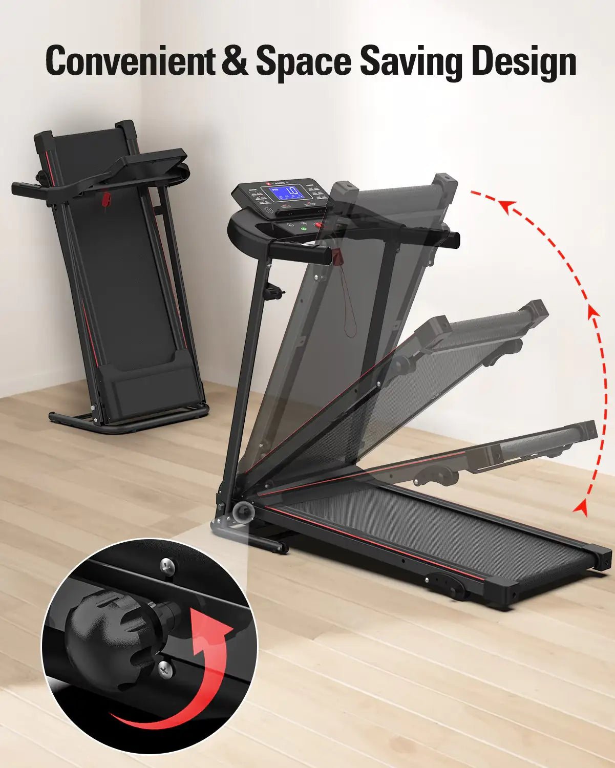 Compact HIIT Treadmill Walker - GNS Beauty & Personal Care