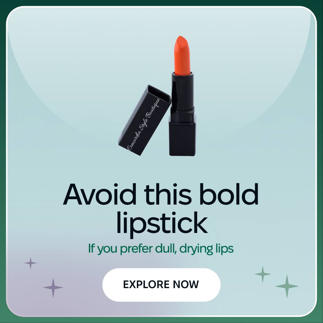 Concordia Style Boutique Deep Orange Matte Lipstick - Bold Color & Clean Comfort - GNS Beauty & Personal Care