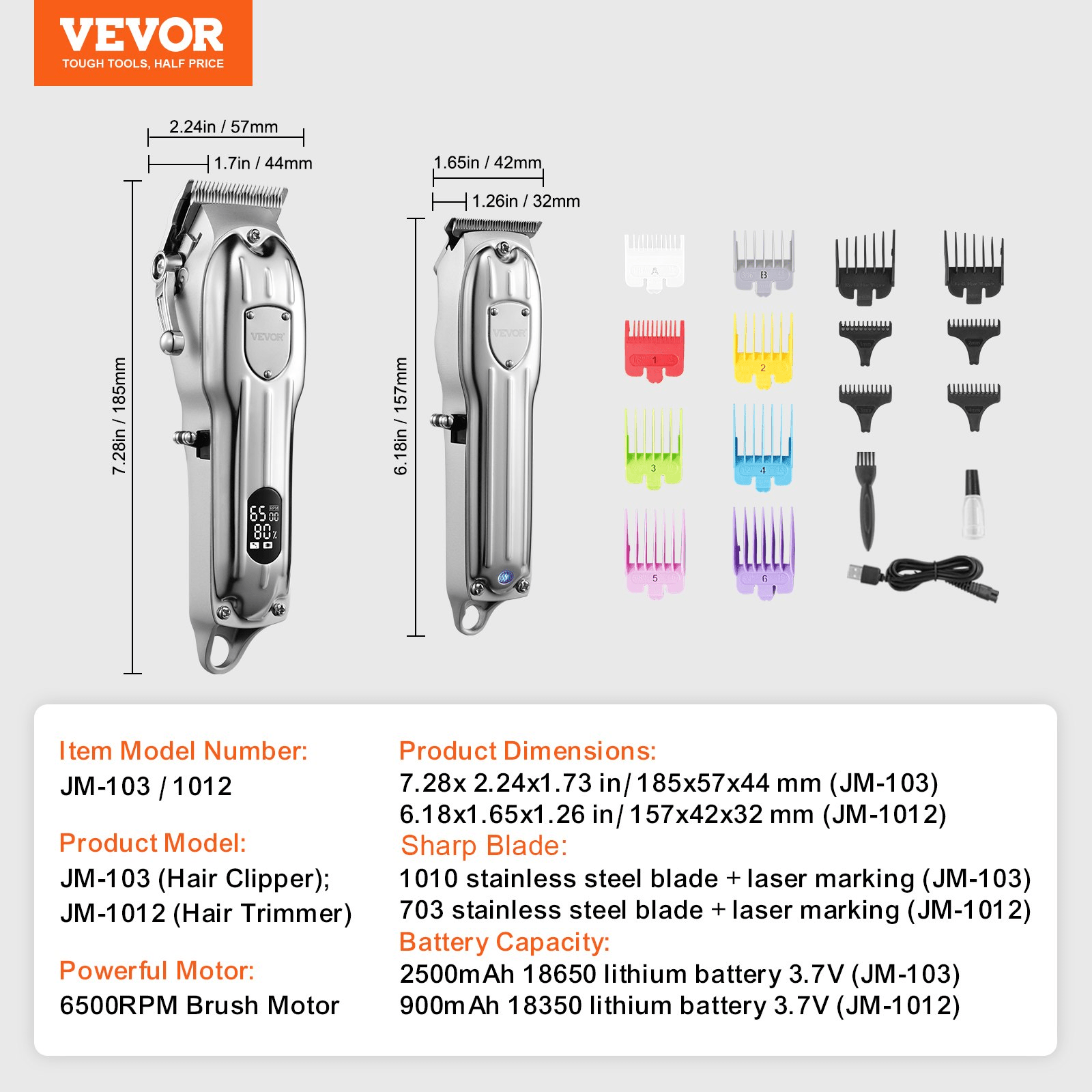 💇 Cordless Professional Hair Clippers Set – High - Speed Grooming Tool for Salon - Quality Results - GNS Beauty & Personal Care