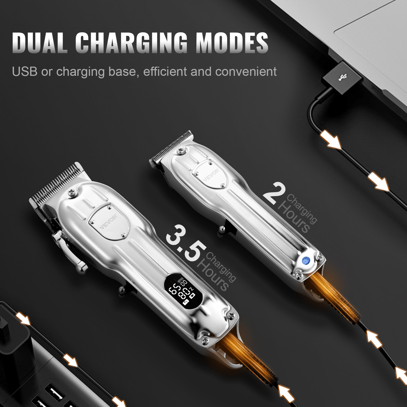 💇 Cordless Professional Hair Clippers Set – High - Speed Grooming Tool for Salon - Quality Results - GNS Beauty & Personal Care