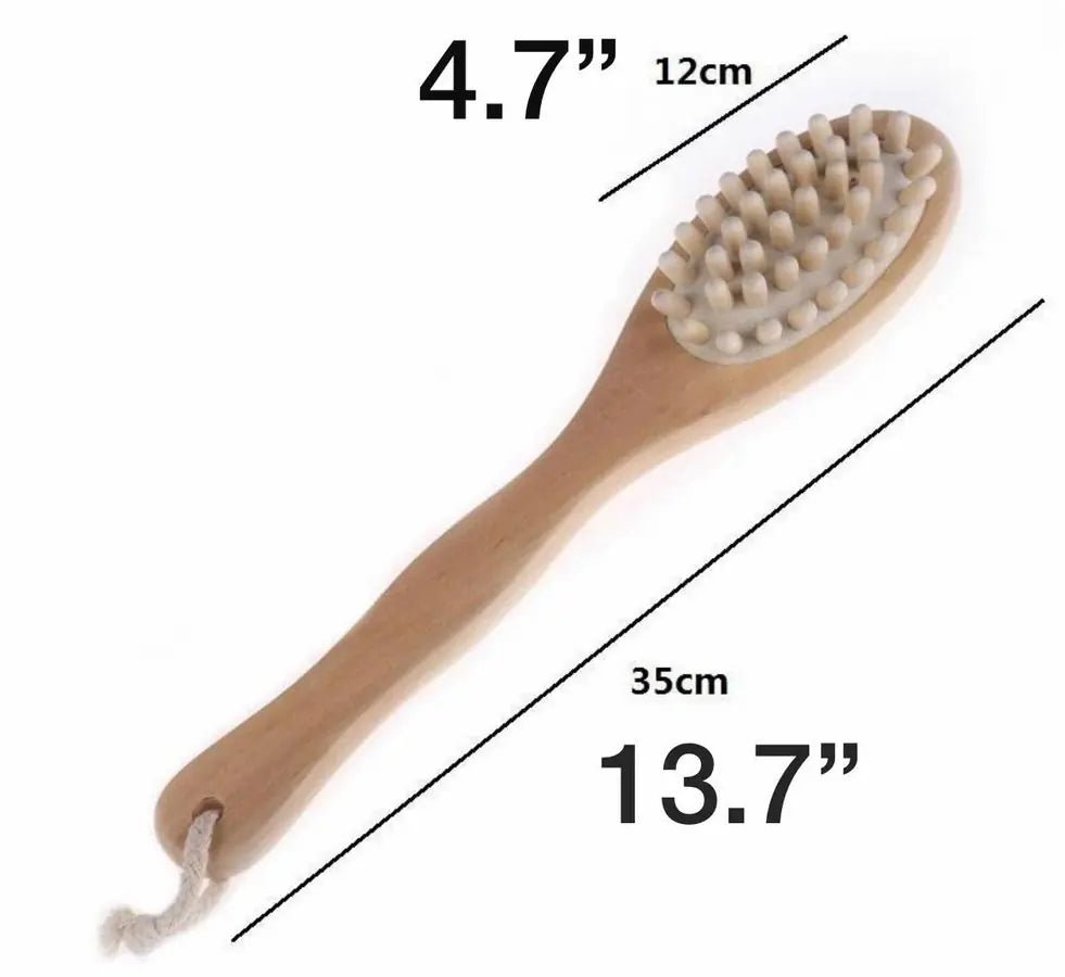 Eco - Friendly Wooden Bath & Body Massage Brush - GNS Beauty & Personal Care
