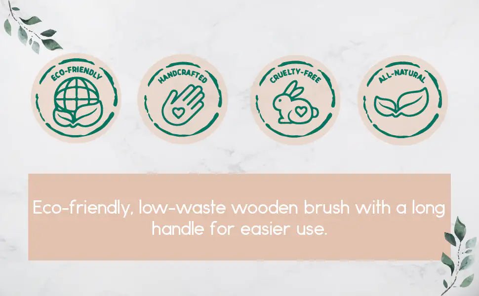 Eco - Friendly Wooden Bath & Body Massage Brush - GNS Beauty & Personal Care