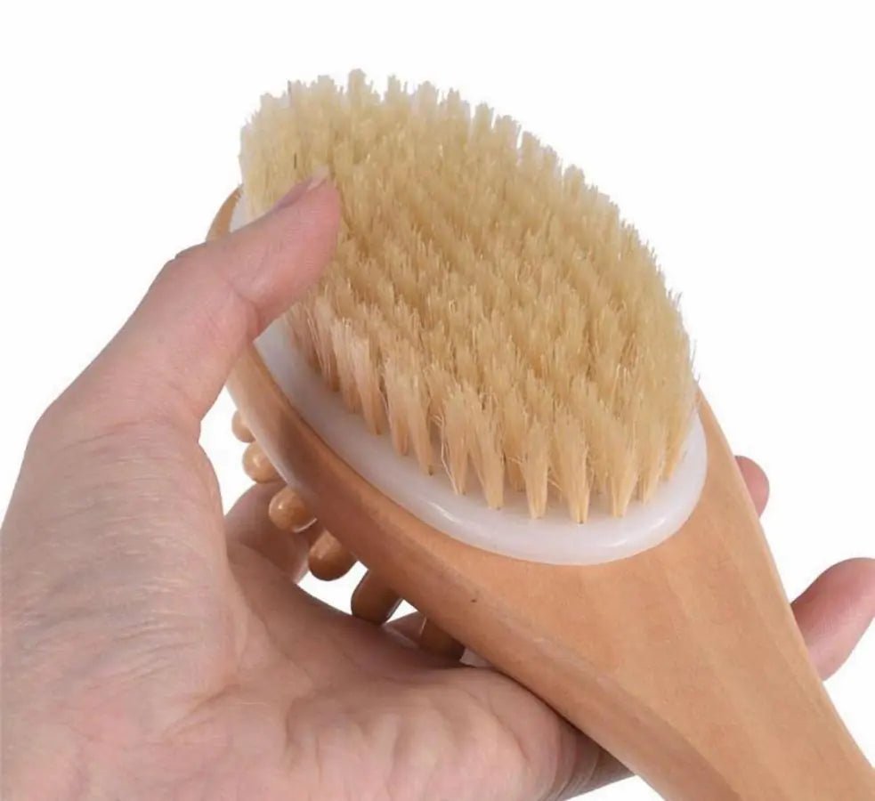 Eco - Friendly Wooden Bath & Body Massage Brush - GNS Beauty & Personal Care