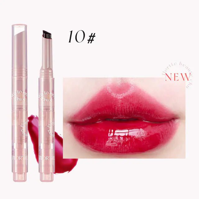 FLORTTE First Kiss Love Stick - Hydrating Jelly Lipstick Pen with Mirror - GNS Beauty & Personal Care