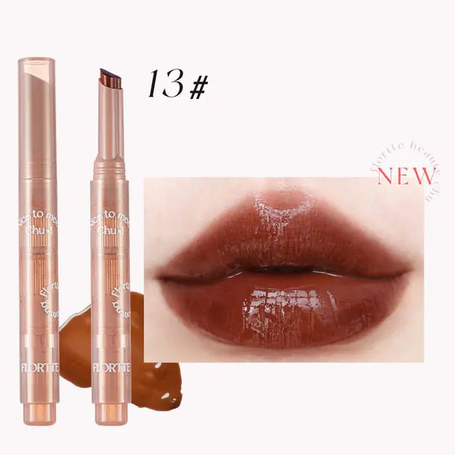 FLORTTE First Kiss Love Stick - Hydrating Jelly Lipstick Pen with Mirror - GNS Beauty & Personal Care