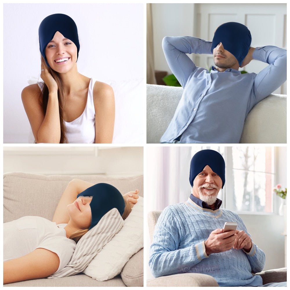 Gel Migraine Relief Hat | Hot & Cold Therapy for Headache Relief - GNS Beauty & Personal Care