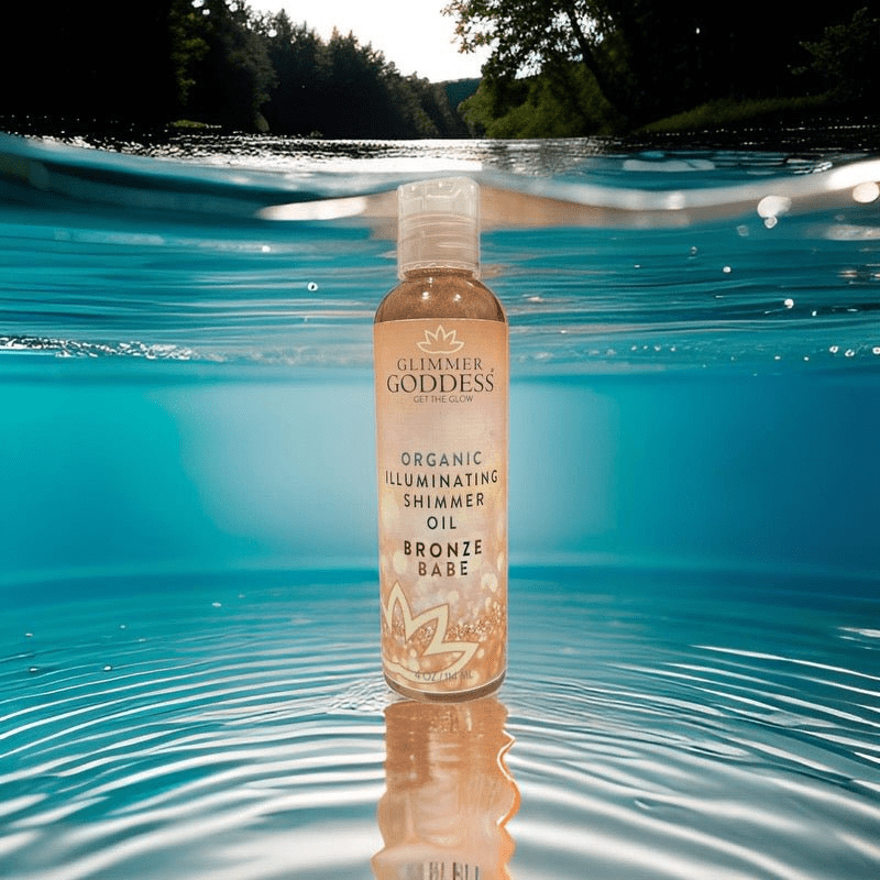 Glimmer Goddess Organic Illuminating Shimmer Body & Face Oils - Radiant Glow & Hydration - GNS Beauty & Personal Care