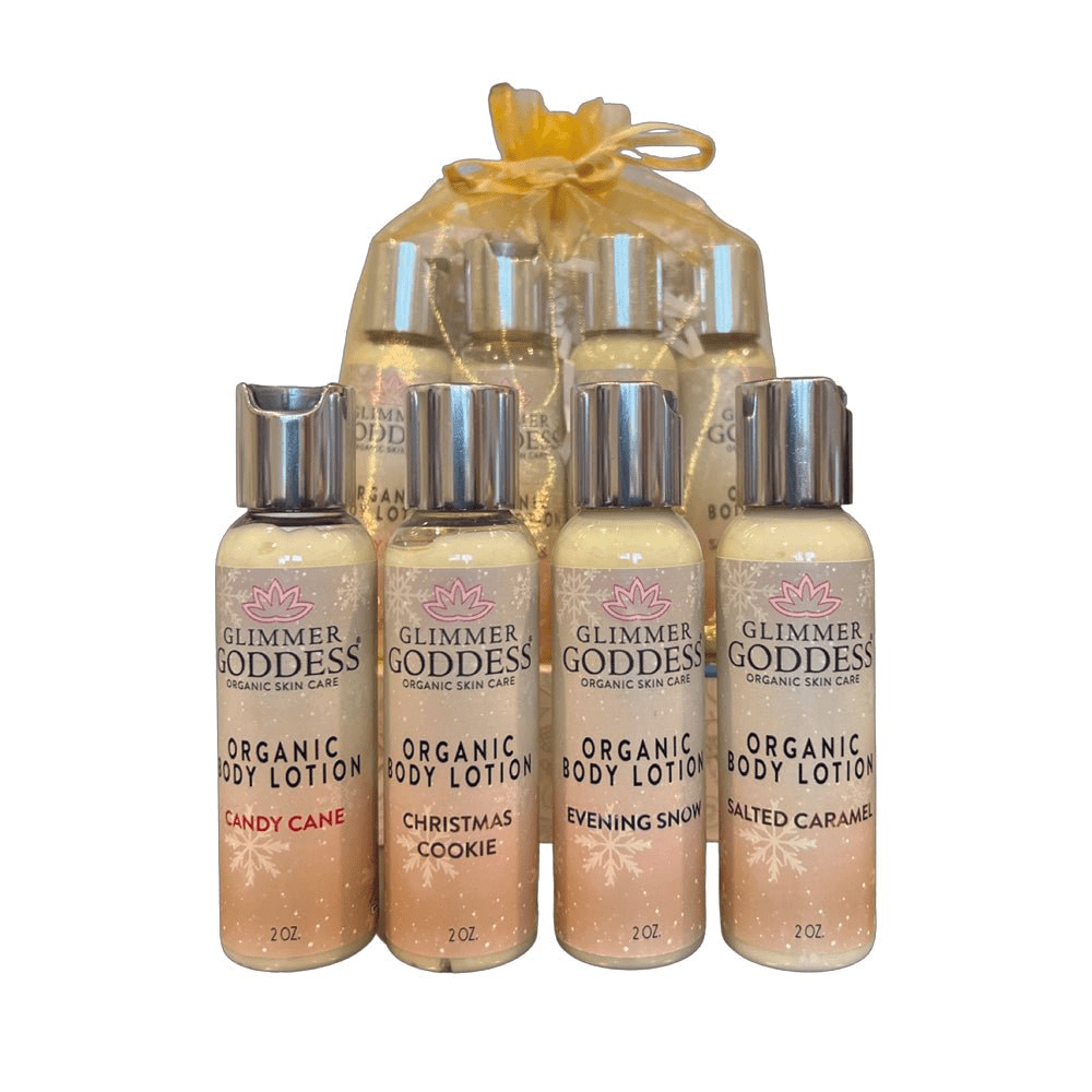 Glimmer Goddess Organic Seasonal Body Lotion Travel Size Gift Set - GNS Beauty & Personal Care