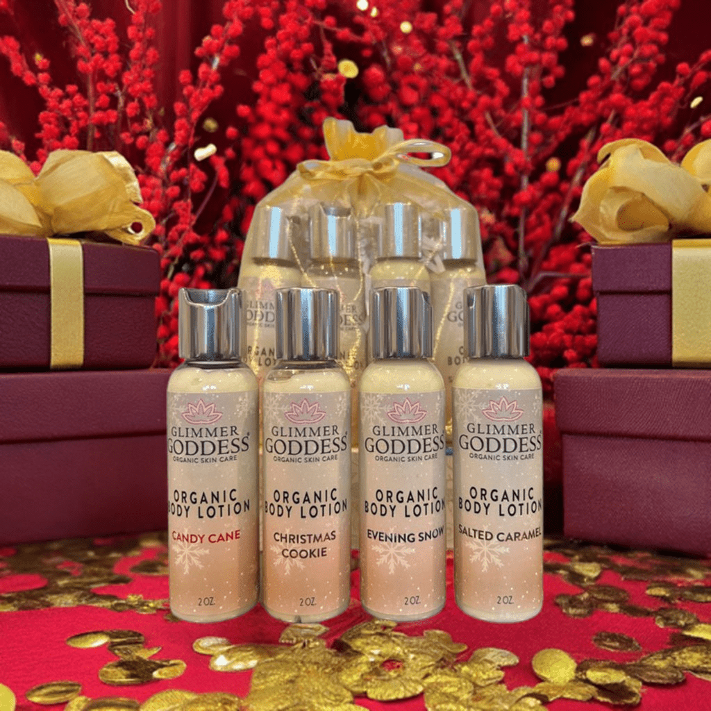 Glimmer Goddess Organic Seasonal Body Lotion Travel Size Gift Set - GNS Beauty & Personal Care