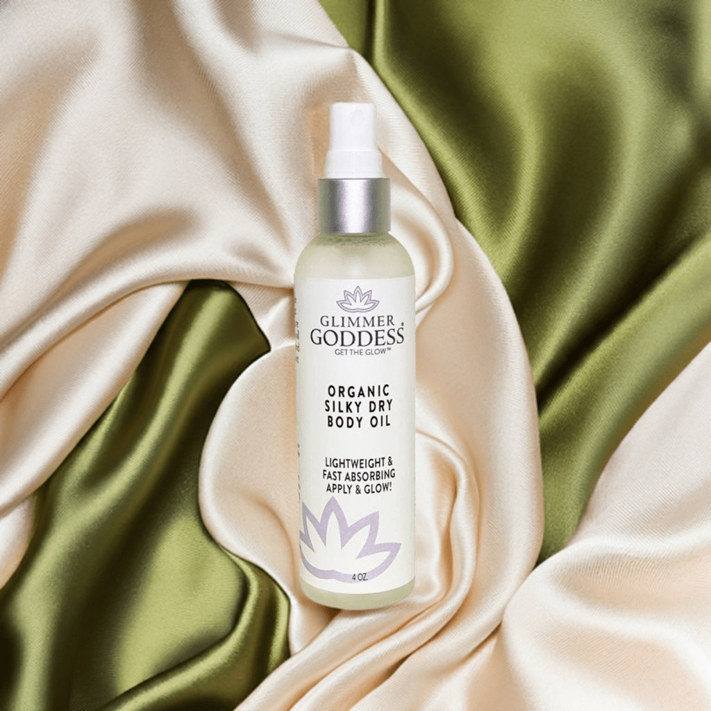 Glimmer Goddess Organic Silky Dry Body Oil - Hydrating & Eco - Friendly (4 oz) - GNS Beauty & Personal Care