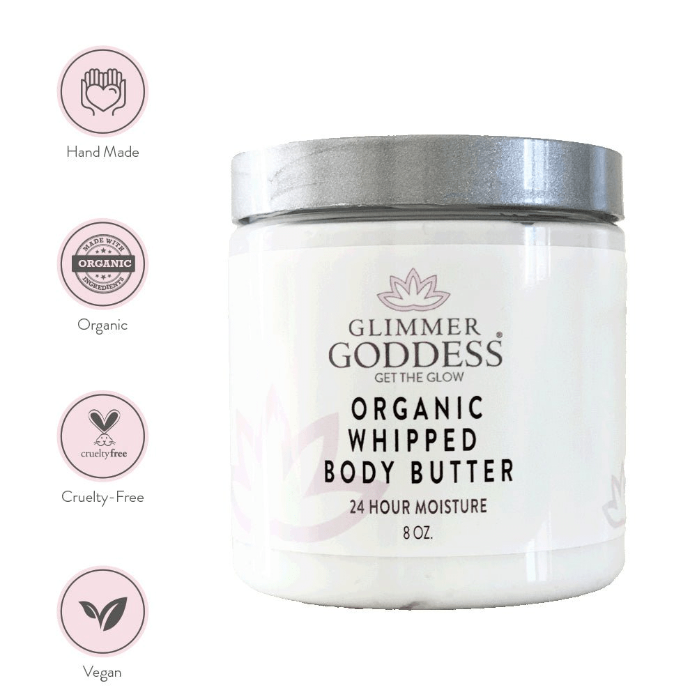 Glimmer Goddess Organic Whipped Body Butter – Deep Hydration & Ethical Care - GNS Beauty & Personal Care