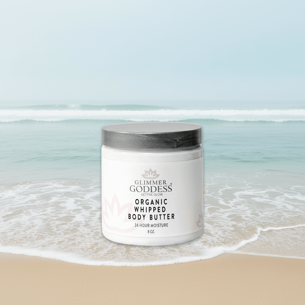 Glimmer Goddess Organic Whipped Body Butter | Non - Greasy, Deep Hydration for Soft Skin - GNS Beauty & Personal Care