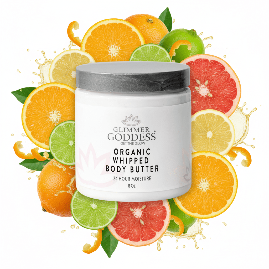 Glimmer Goddess Organic Whipped Body Butter | Non - Greasy, Deep Hydration for Soft Skin - GNS Beauty & Personal Care