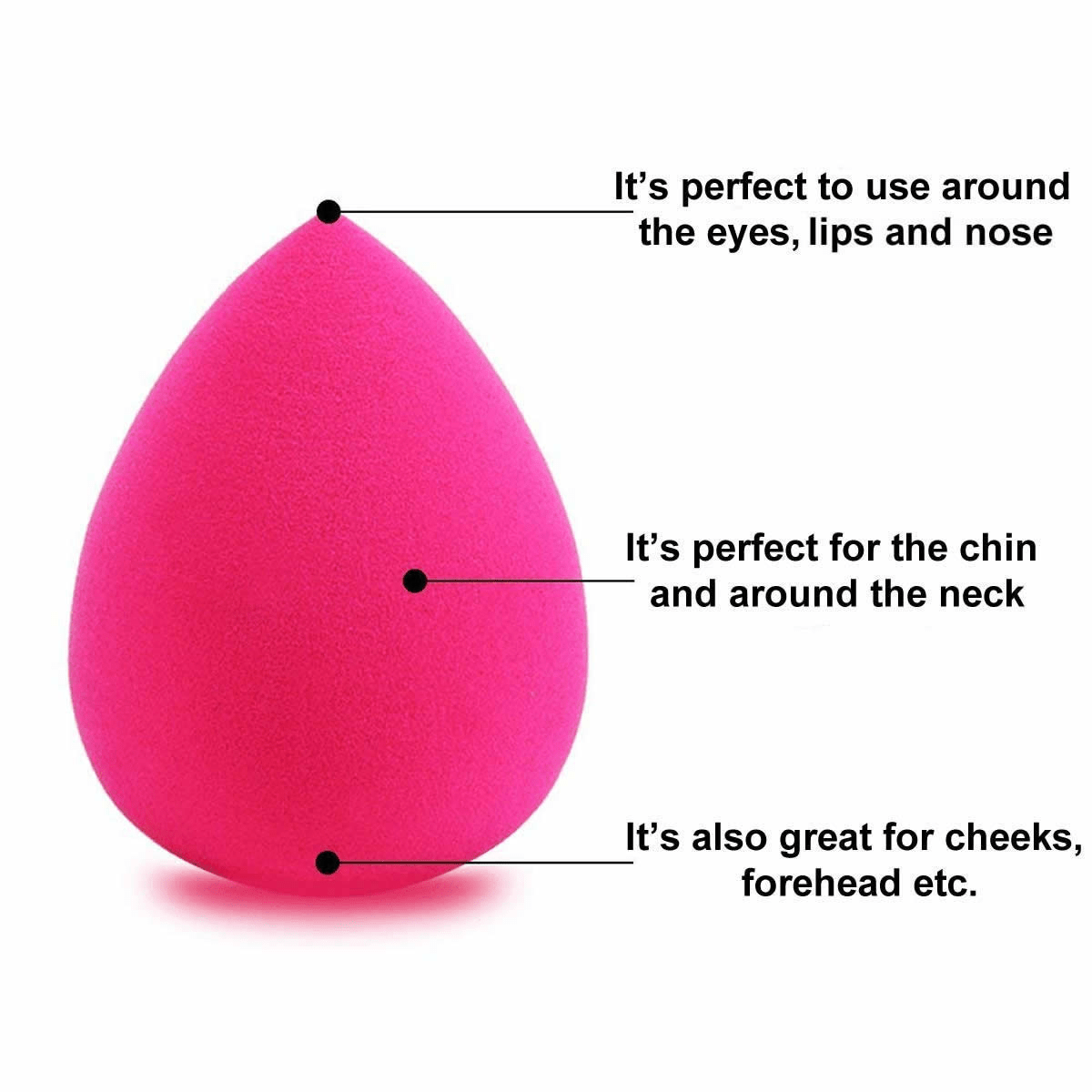 Good Living In Style 6 - Piece Makeup Sponge Set - Flawless & Streak - Free - GNS Beauty & Personal Care