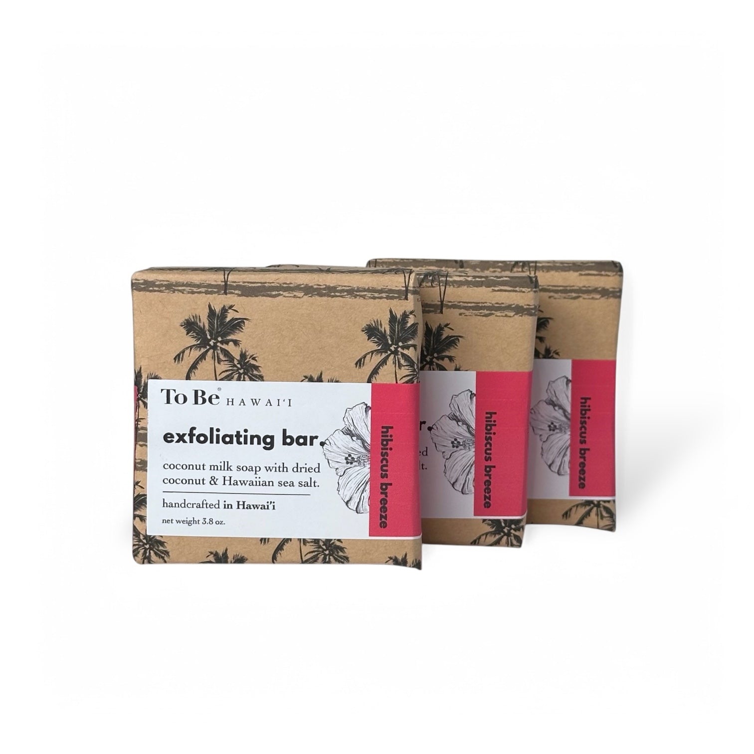 Hibiscus Breeze Exfoliating Bar Soap - Handcrafted with Coconut & Sea Salt - GNS Beauty & Personal Care