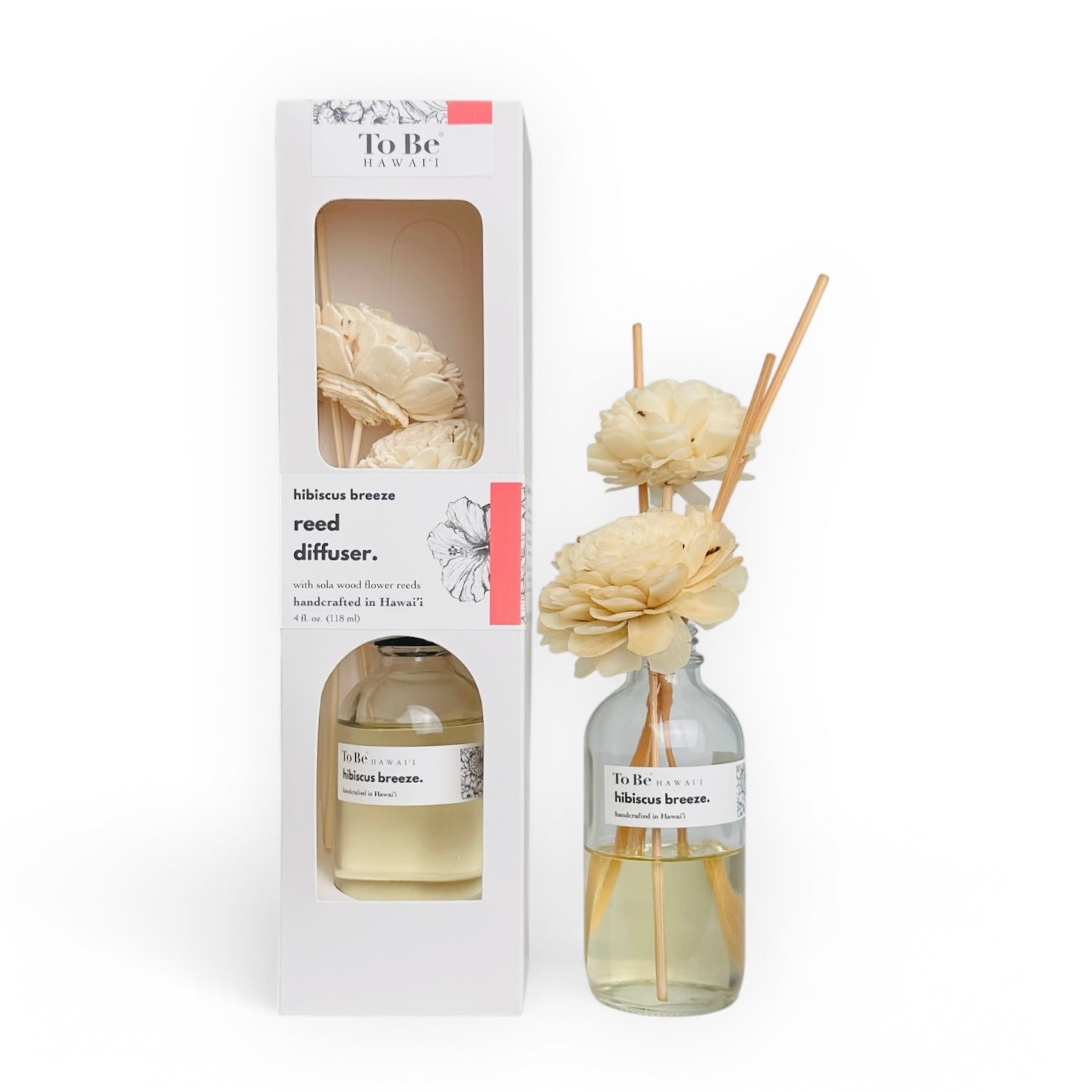 Hibiscus Breeze Reed Diffuser - Handcrafted in Maui, Hawaii - GNS Beauty & Personal Care